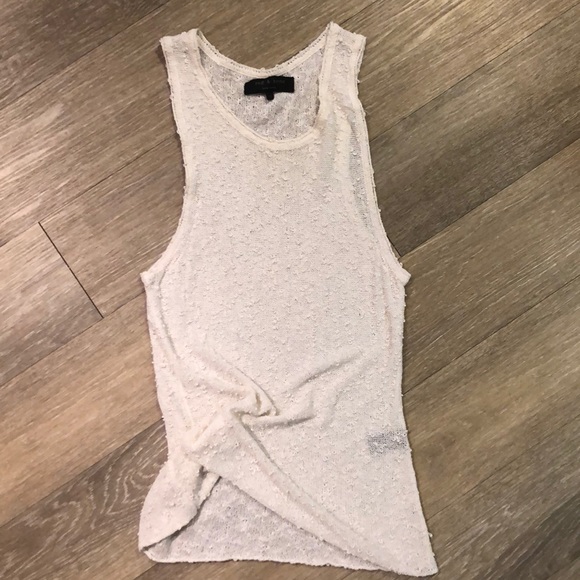 White Sleeveless Rag & Bone Top - Picture 1 of 2